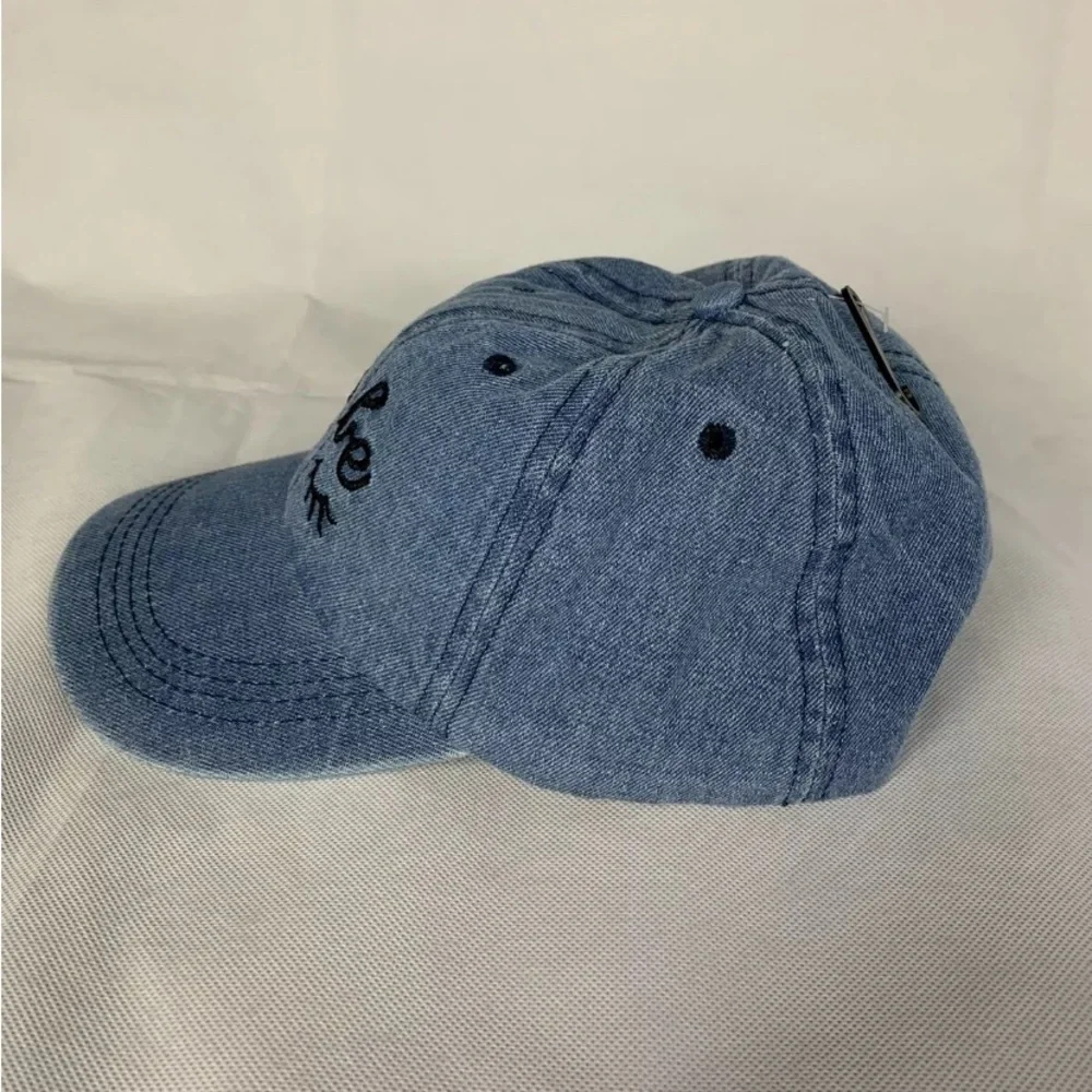 Rue 21 Womens Baseball Cap Denim Distressed Blue with Adjustacle Strap🌺 - Picture 3 of 4